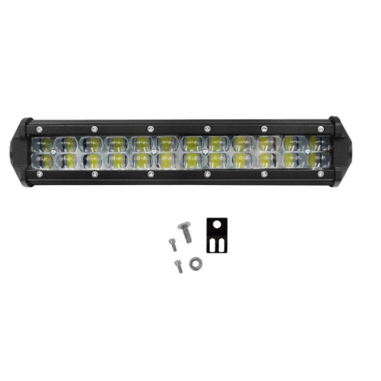 LED Αδιάβροχη Μπάρα Αλουμινίου 12V-24V 26cm 72W 24 SMD Cree Lens IP68 5760LM 6000K OYQP-0010