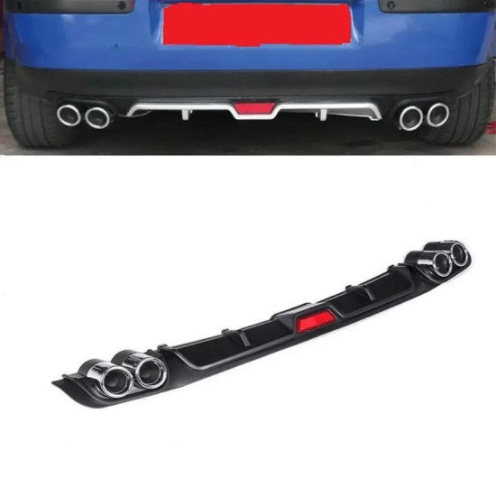 Πίσω Προφυλακτήρας Diffuser Universal Πλαστικός 129cm σε Μαύρο Χρώμα ΟΕΜ