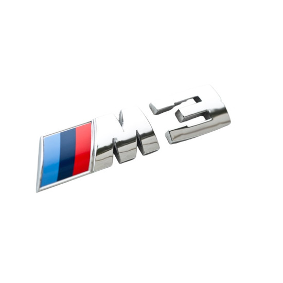 Αυτοκόλλητο μεταλλικό σήμα αυτοκινήτου BMW 3 - 2 τεμάχια XW-23