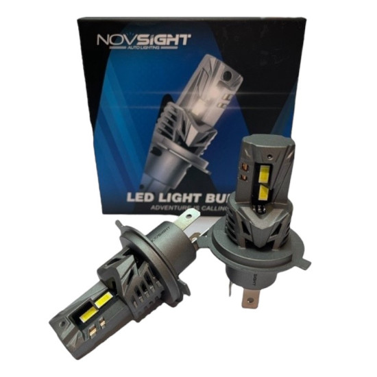 Σετ 2τμχ φώτα πορείας LED H4 9006 LED 12V/24V 90W 20000LM 6500K IP68 A500 N63 NOVSIGHT 2 X 45W Σετ 2τμχ φώτα πορείας LED H4 9006 LED 12V/24V 90W 20000LM 6500K IP68 A500 N63 NOVSIGHT 2 X 45W