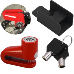 Αντικλεπτικό Δισκόφρενου Moto & Bike Disc Lock Χρωμίου Κόκκινο 1 Τεμάχιο - ΟΕΜ