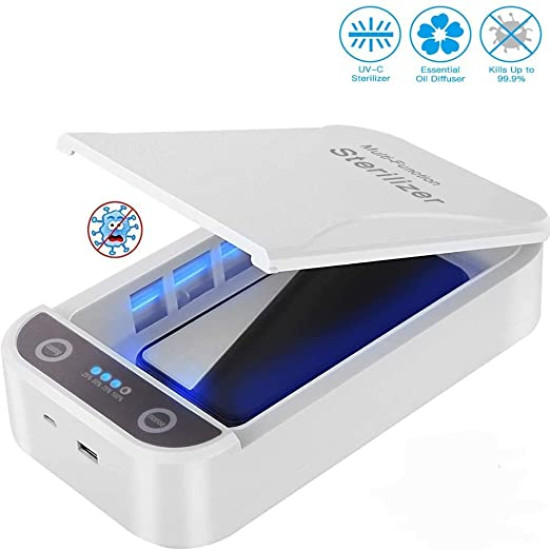 Ισχυρός Αποστειρωτής 9W & Αποσμητικό Κινητού, Μάσκας, Αντικειμένων  - Κλίβανος Αποστείρωσης Εργαλείων με Υπεριώδεις Ακτίνες USB