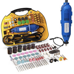 Κασετίνα Εξαρτημάτων Και Εργαλείο Tύπου Dremel 135W  DIE GRINDER 211τμχ