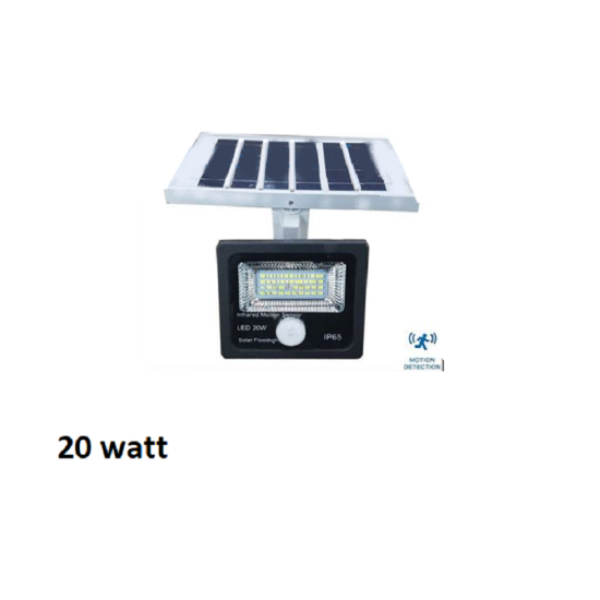 20w LED προβολέας εξωτερικού χώρου με Φωτοβολταϊκό Πάνελ και ανίχνευση κίνησης ΟΕΜ