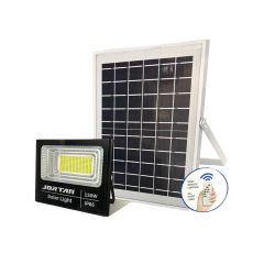 Ηλιακός προβολέας LED 150 Watt  με φωτοβολταϊκό πάνελ και Τηλεχειριστήριο - OEM