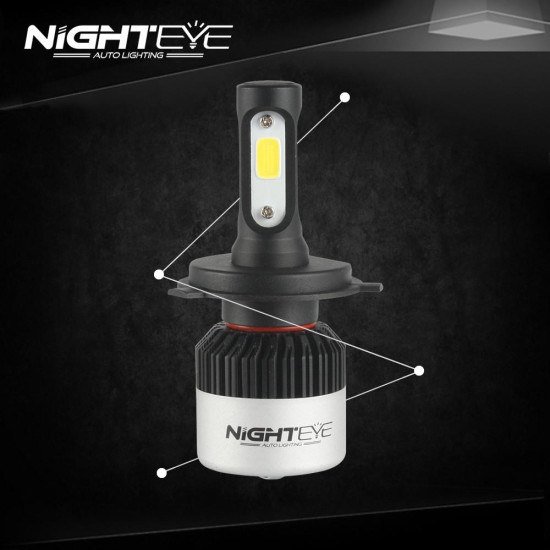 LED Λάμπες 2ΤΜΧ 36W 4500LM  H4 12-24v NIGHTEYE