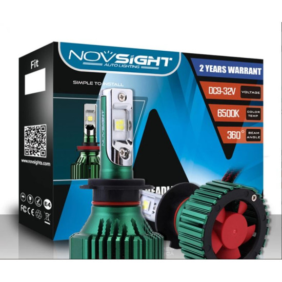 LED Λάμπες H7 | 9-32V IP65 2ΤΜΧ 30W 8000LM  6500K A384 N8 NOVSIGHT