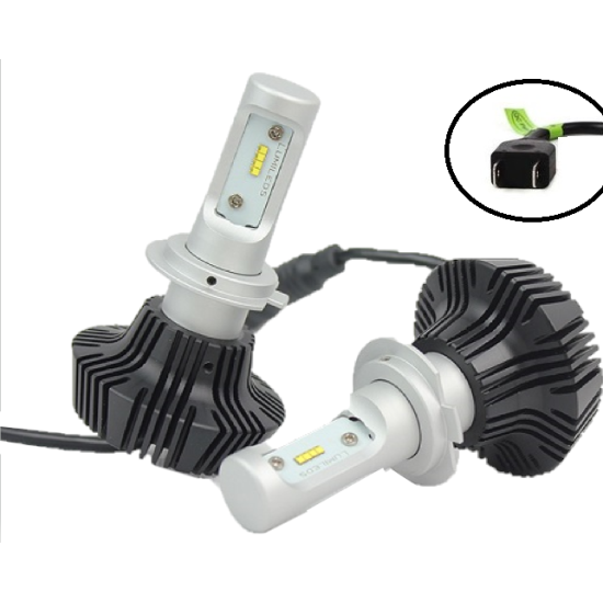 LED Λάμπες 2ΤΜΧ Η7 | Με Philips Chip LED 50W 8000LM - OEM