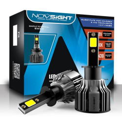 LED Λάμπες H7 12V 2 ΤΜΧ-36W 5.000LM  6000K IP68 A500-N39-H7 NOVSIGHT