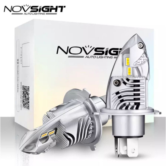 LED Λάμπες H4 LED 12V 2 ΤΜΧ-35w 12000LM 6000K IP68 A397 F10 NOVSIGHT