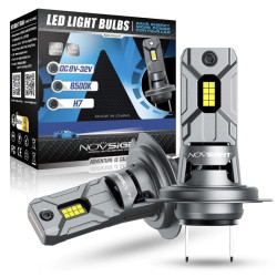 Σετ 2τμχ Φώτα Πορείας LED 60W 6500K 16000lumen H7 NovSight A500-N64-H7