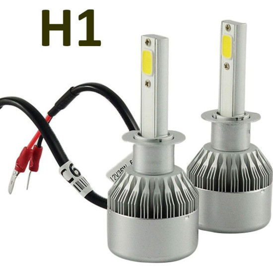 LED Λάμπες 2ΤΜΧ H4| c6 LED 2 X 36W  12V/24V 3800LM ΟΕΜ