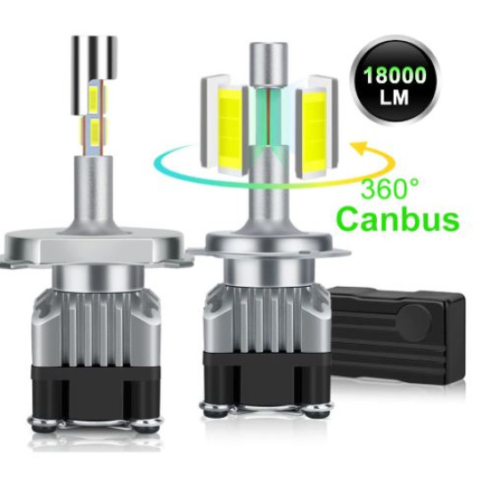 LED Λάμπες 2ΤΜΧ H4 canbus με 360 μοίρες φωτισμού - ΟΕΜ