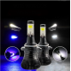 LED Λάμπες 2ΤΜΧ  H4 25w/3.800 lumens Λευκό/μπλε και strobe - ΟΕΜ
