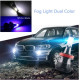 LED Λάμπες 2ΤΜΧ  H4 25w/3.800 lumens Λευκό/μπλε και strobe - ΟΕΜ