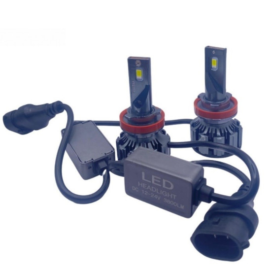 LED Λάμπες 2ΤΜΧ  Η11 60W Tacpro με chip (Philips Λευκό – 6000lm Semi-CanBus - ΟΕΜ