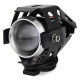 U5 Μοτοσικλέτα 12V LED λέιζερ Cannon - ΜΑΥΡΟ ΟΕΜ