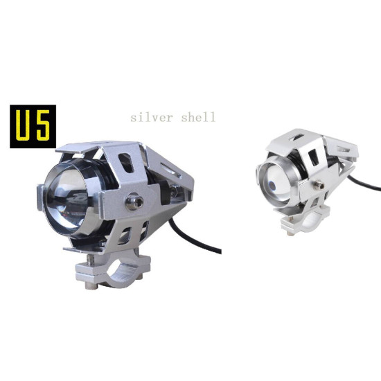 U5 Μοτοσικλέτα 12V LED λέιζερ Cannon - ΜΑΥΡΟ ΟΕΜ