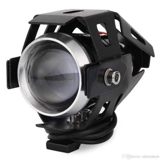 U5 Μοτοσικλέτα 12V LED λέιζερ Cannon - ΜΑΥΡΟ ΟΕΜ