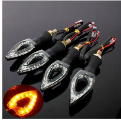 Led Φλας Σετ Μοτοσυκλέτας Universal Arrow 12 Smd Πορτοκαλί 2Τμχ ΟΕΜ