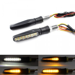 Φλάς μηχανής 15 SMD LED και φώτα ημέρας 2 σε 1 universal σετ 2 τεμ OEM