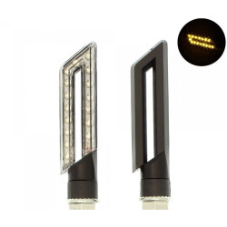 Φλας μηχανής πορτοκαλί 15 SMD LED universal σετ 2 τεμ. IP65 OEM
