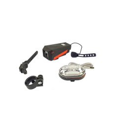 Led φώτα πορείας ποδηλάτου 350LM & Κόρνα 140dB/DX-002-OEM