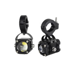 LED Προβολάκι Strobe 30W 10-80V 6000lm Κόκκινου-Κίτρινου-Λευκού Φωτισμού Αδιάβροχο IP67 360º OEM – Μαύρο