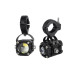 LED Προβολάκι Strobe 30W 10-80V 6000lm Κόκκινου-Κίτρινου-Λευκού Φωτισμού Αδιάβροχο IP67 360º OEM – Μαύρο