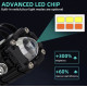 LED Προβολάκι Strobe 30W 10-80V 6000lm Κόκκινου-Κίτρινου-Λευκού Φωτισμού Αδιάβροχο IP67 360º OEM – Μαύρο