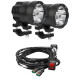 Σετ Προβολείς Ομίχλης LED UNIVERSAL Black Hermes Με Πλεξούδα Και Διακόπτη Τιμονίου Αδιάβροχο