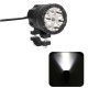 Σετ Προβολείς Ομίχλης LED UNIVERSAL Black Hermes Με Πλεξούδα Και Διακόπτη Τιμονίου Αδιάβροχο