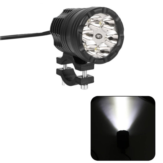 Σετ Προβολείς Ομίχλης LED UNIVERSAL Black Hermes Με Πλεξούδα Και Διακόπτη Τιμονίου Αδιάβροχο
