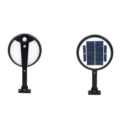 Ηλιακό Επιτοίχιο Φωτιστικό LED 2835 SMD με Τηλεχειρισμό & Υπέρυθρο Αισθητήρα LQ-GY039 – Μαύρο