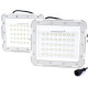 Ηλιακοί Προβολείς LED 100W IP67 με Τηλεχειρισμό OEM 2τμχ & Φωτοβολταϊκό Πάνελ – Λευκό