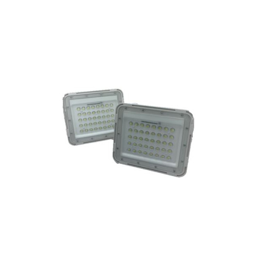 Ηλιακοί Προβολείς LED 100W IP67 με Τηλεχειρισμό OEM 2τμχ & Φωτοβολταϊκό Πάνελ – Λευκό