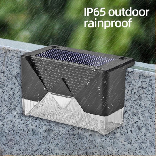 Ηλιακό γωνιακό φωτιστικό νυκτός με 2 LED IP65 λευκό ψυχρό 4 τεμ. ΟΕΜ