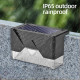 Ηλιακό γωνιακό φωτιστικό νυκτός με 2 LED IP65 λευκό ψυχρό 4 τεμ. ΟΕΜ