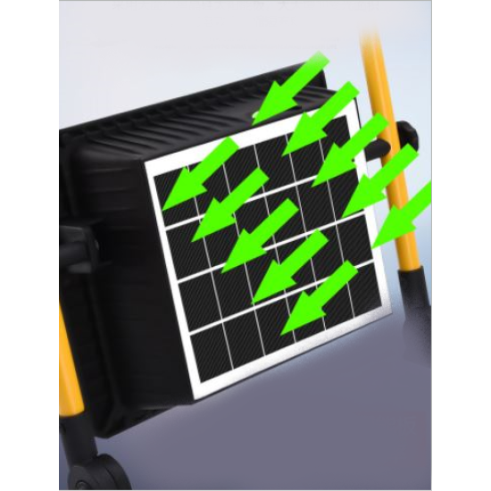Ηλιακός προβολέας 50w με μεταλλική βάση στήριξης ΟΕΜ.