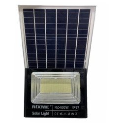 Ηλιακός Προβολέας RiXME Αδιάβροχος 600W με ηλιακό Πάνελ, Τηλεκοντρόλ και Χρονοδιακόπτη-ΟΕΜ
