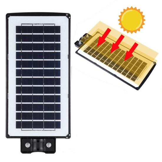 Ηλιακό φωτιστικό δρόμου 400W με πάνελ ενσωματωμένο και με αισθητήρα κίνησης – ΟΕΜ