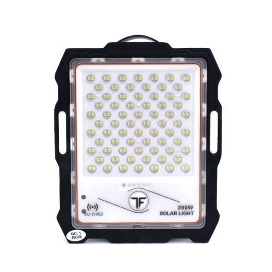 Ηλιακός Προβολέας LED 200W IP67 με Τηλεχειρισμό MJ-D902 – Μαύρο - OEM