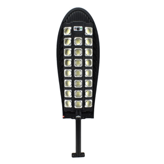Ηλιακός Προβολέας 598LED SMD Λευκού Φωτισμού με Αισθητήρα Κίνησης & Τηλεχειρισμό W7103A-8 – Μαύρο - OEM
