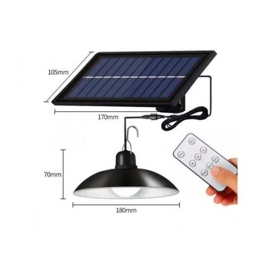 Ηλιακό σύστημα φωτισμού 1 Power Led Λάμπα Προβολέα με Powermaster και Τηλεχειριστήριο Xf-707 - OEM