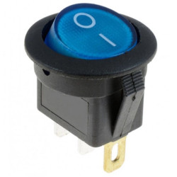 Αδιάβροχος διακόπτης On/Off 12V 20A (max) 3 pins μπλε OEM