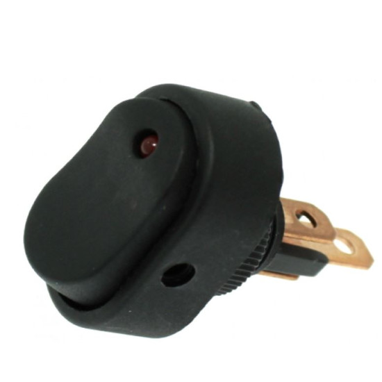 Αδιάβροχος διακόπτης On / Off LED 3pin 12V κόκκινο OEM
