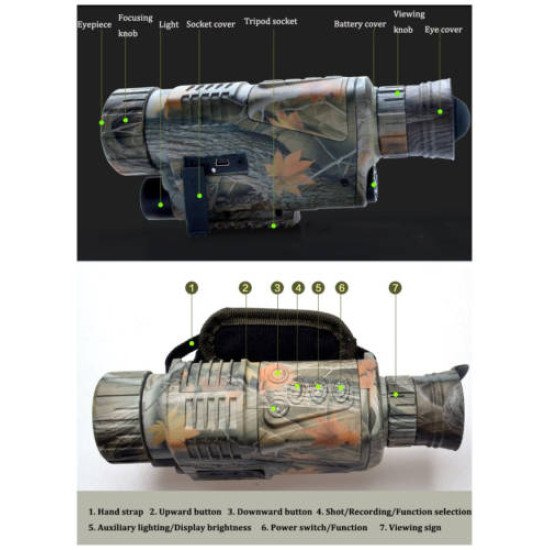 Μονόκυαλο Νυκτός Καμουφλάζ – Night Vision Digital Monocular 5×40 ELC540 ΟΕΜ