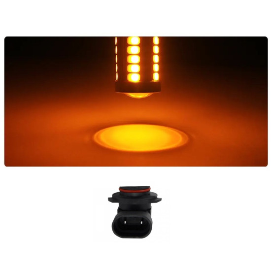 LED 9005 φώτα ημέρας πορτοκαλί 33 SMD IP65 1 τεμ. OEM