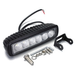 Προβολέας αυτοκινήτου 18W αδιάβροχος 6 Led smd Light Bar 12V/24V - ΟΕΜ
