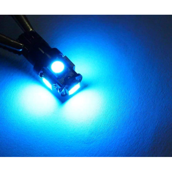 T10 W5W W16W 5 SMD LED 12V μπλέ 1 τεμ. OEM